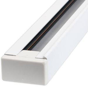 Binario a tre vie bianco, 1m, ideale per sistemi di illuminazione e distribuzione elettrica in spazi commerciali e - Product Image 1