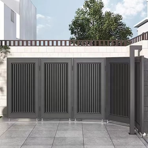 Portails Automatiques Pivotants D'Allée en Aluminium Design Clôture Moderne pour Cour, Derniers Modèles de Portails Coulissants Métalliques d'Angle pour Entrée Principale - Product Image 1