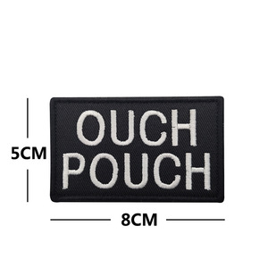 Cung cấp máy thêu Phù Hiệu tiếng Anh Thư Ouch Pouch móc vòng lặp các bản vá lỗi - Product Image 4