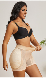 Shorts Moldeadores de Cadera para Mujer con Relleno Extraíble de Espuma Viscoelástica 3D, Transpirables, con Malla Floral y Encaje, Control de Abdomen, Efecto Levanta Glúteos - Product Image 6