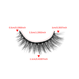 YEGZ-YJ-LN85 8mm capelli sintetici arricciati eco-friendly Vegan in fibra chimica domestica striscia naturale ciglia ciglia - Product Image 4