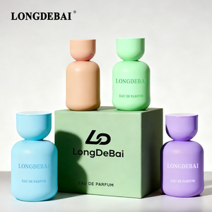 Nuevo Molde para Botella de Perfume de Vidrio Vacía, Azul, Amarilla, Rosa y Blanca, de 50 ml, con Pulverizador - Product Image 3