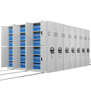 Archivador Móvil con Manivela, 10 Niveles, Gran Capacidad, para Almacenamiento de Documentos de Oficina, Tipo Vertical, Rectangular - Product Image 2