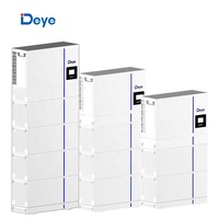 Batterie de stockage d'énergie LiFePO4 Deye Al W5.1-ESS 5,12 kWh tout-en-un 51,2 V 100 Ah empilable avec onduleur monophasé/triphasé