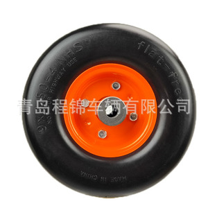 Rueda de espuma de poliuretano sólida Cheng Jin Vehicles 9x350-4 para cortacésped, rueda delantera de repuesto con capacidad de carga de 100 kg - Product Image 5