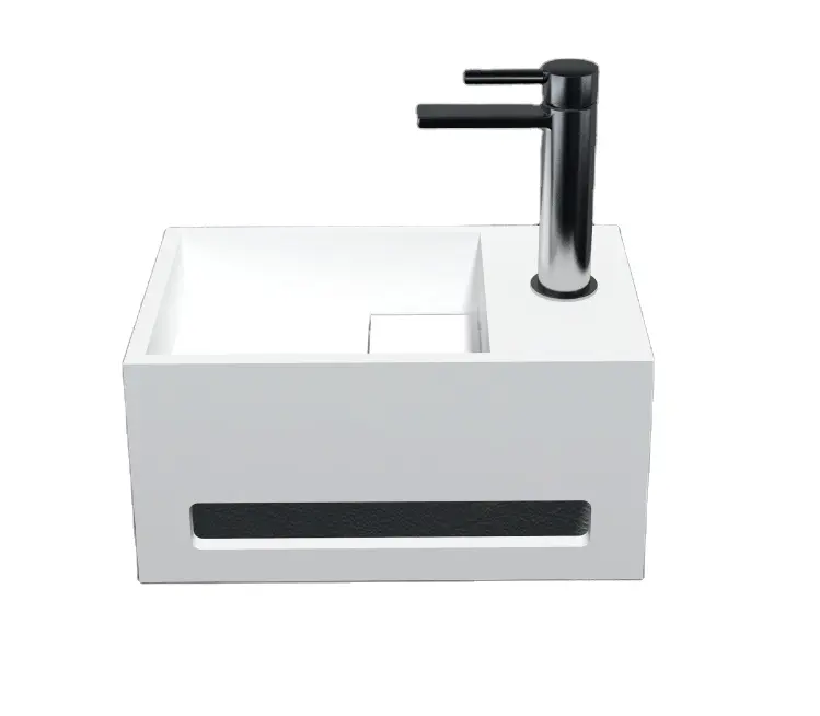 Итальянский дизайн, современный небольшой размер, твердая поверхность, раковина для ванной комнаты, умывальник из полимерного камня, раковина для ванной комнаты