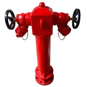 Islak varil zemin tipi yangın hidrant 100mm