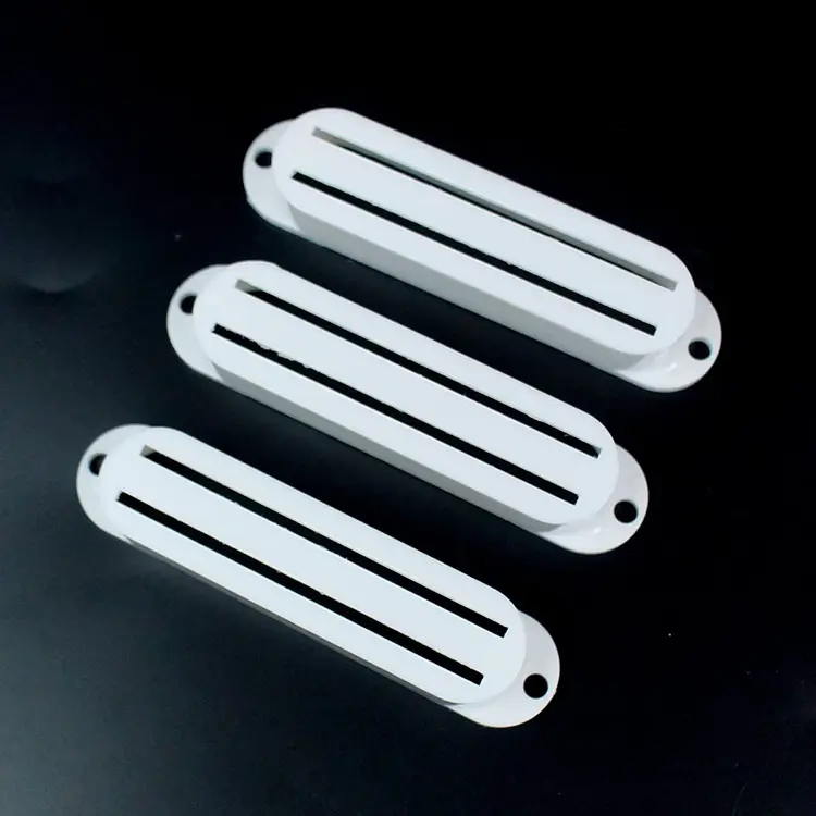 Best Selling Hot Rail Single coil Sized Humbucker Guitar Pickup Covers Set for St Style, WHITE