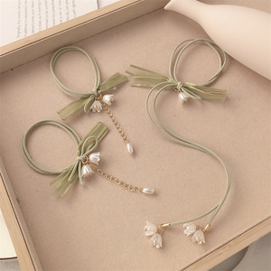 Tschick 2024 New Lily Đầu Hoa <span class=keywords><strong>Headband</strong></span> Thời Trang Và Dễ Thương Ban Nhạc Cao Su Cho Cô Gái Và Phụ Nữ Đàn Hồi Cao Và Tóc Bền - Product Image 4