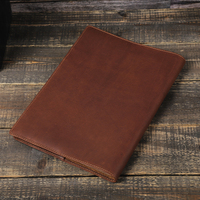 Funda para cuaderno de cuero genuino Retro B5, 100 hojas, suministros escolares de oficina de negocios hechos a mano, funda para libros con ranura para lápices