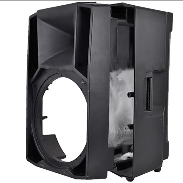 Custom 15 Inch Empty Enclosure Conductive Professional Audio Speaker Accessories Plastic Speaker Cabinet Shell