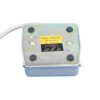 Interrupteur à pédale momentané 1NO 1NC 10A 250V avec câble de 2m, boîtier en plastique pour le contrôle des machines industrielles
