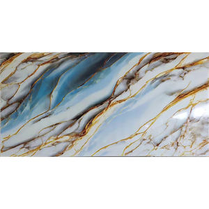 Tuna mavi Nano kristalize cam taş döşeme kalın levha cam duvar Surround TV zemin KitchenTop yapay levha 3000x1600mm - Product Image 1