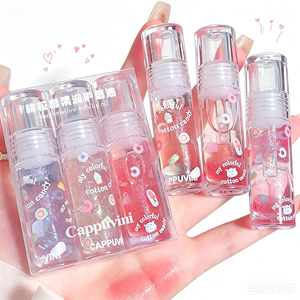Aceite Esencial Labial con Aroma a Frutas, Hidratante, Anti-Resequedad, Reduce las Líneas de los Labios, Brillo Labial Voluminizador, Cuidado Labial Cosmético - Product Image 1