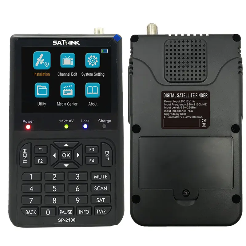 SP-2100 HD DVB-S2 Digital Satellite Signal Finder Meter with 3.5 Inches LCD Color sp-2100