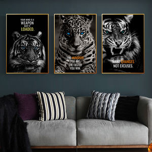 <span class=keywords><strong>Poster</strong></span> <span class=keywords><strong>e</strong></span> <span class=keywords><strong>Stampe</strong></span> su Tela con Citazioni Motivazionali di Animali, Quadri Ispiratori per Decorazione Ufficio <span class=keywords><strong>e</strong></span> Casa - Product Image 2