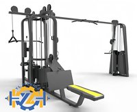 YL-1056 Appareil de musculation multifonctionnel : Crossover à câbles, Dip assisté, Machine à tractions et Entraîneur de tirage vertical pour usage en salle de sport