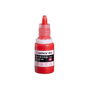 Encre pour tampon Comix B3712 10ml Rouge Séchage rapide Usage bureautique - Product Image 3