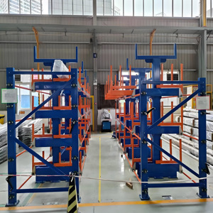 Linh hoạt hướng dẫn sử dụng có thể điều chỉnh Giải pháp lưu trữ Telescopic <span class=keywords><strong>cantilever</strong></span> Hướng dẫn sử dụng giá kim loại và gỗ Pallet kệ cho kho - Product Image 3