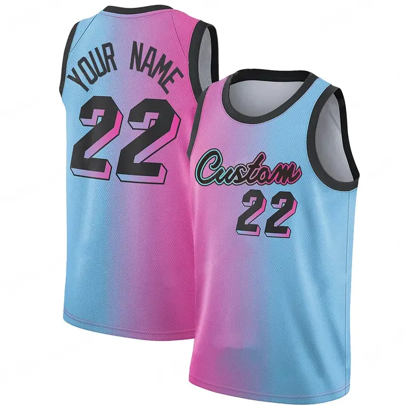 Neues Produkt Benutzer definierte Basketball bekleidung Personal isierte Kinder Basketball Trikots Günstige T-Shirt Farbverlauf Basketball Tops Uniformen