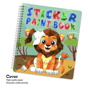 Best-sellers personnalisés pour enfants de 3 ans, comprenant des autocollants, des livres <span class=keywords><strong>à</strong></span> colorier, reliure spirale, couverture souple, impression offset - Product Image 1
