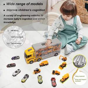 19 in 1 Engineering Construction Carrier Set Diecast Vehicles <b>Model</b> <b>Car</b> Truck <b>Toy</b> - Product Image 4
