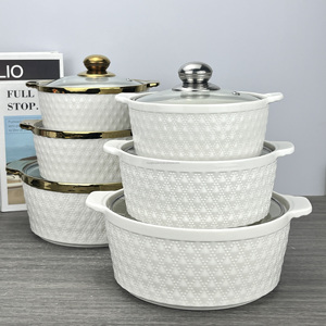 Marmite et Faitout en Céramique Moderne avec Couvercle – Sets d'Ustensiles de Cuisine Direct Usine - Product Image 1
