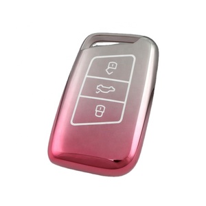 Funda Protectora para Llave de Coche de TPU Suave, Funda Personalizada con Degradado para Llave de <span class=keywords><strong>VW</strong></span> 2020-2023 Volkswagen Jetta Tiguan Atlas Arteon - Product Image 3