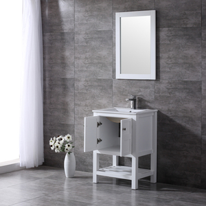 V-NONH 36'' Modern Single <b>Bathroom</b> <b>Vanity</b> Set with Integrated Ceramic Basin Solid Wood+Plywood Eco-Friendly Hotel Apartment Use - Product Image 2