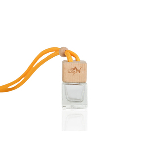 Mini contenedor de difusor de aceite esencial de marca con tapa de madera, 5ML, 8ML, 10ml, ambientador de Perfume de vidrio, botella de coche con cuerdas colgantes - Product Image 6