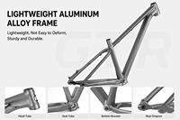 Vélo de montagne de niveau XC certifié CE, en alliage d'aluminium, freins à disque hydrauliques M6100 9 vitesses, roues de 27,5/29 pouces, capacité de charge de 150 kg