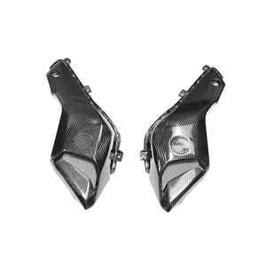 Panel de entrada de aire lateral superior para motocicleta, protección de fibra de carbono 3k para Yamaha MT <span class=keywords><strong>07</strong></span> <span class=keywords><strong>FZ</strong></span> <span class=keywords><strong>07</strong></span> MT07 FZ07 2014-2017 - Product Image 1