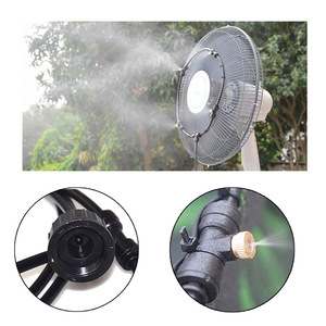 Ventilatore Elettrico a Spruzzo F129, Ventilatore da Pavimento Raffreddato ad Acqua, Set di Umidificazione con Atomizzazione, Sistema Micro-Irrigazione <span class=keywords><strong>per</strong></span> Giardinaggio Domestico - Product Image 5