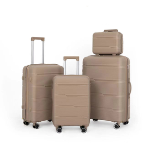 High Quality Luxury Modern Classic Simple PP <strong>Soft</strong> <strong>Luggage</strong> Set 4 Piece Large Capacity Waterproof Suitcase Lock Silent Spinner - Product Image 3