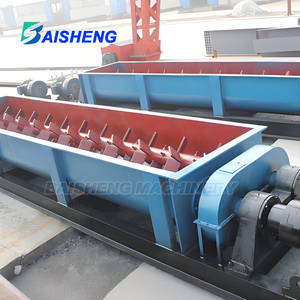 तैयार मिश्रण कंक्रीट संयंत्र के लिए भारी शुल्क निरंतर जुड़वां शाफ्ट पैडल मिक्सर मिट्टी उच्च दक्षता उत्पादन लाइन प्रणाली - Product Image 4