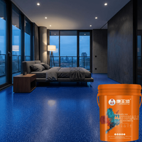 Pintura Epóxica de Alto Rendimiento para Pisos, Impermeable, con Arena de Color, Autonivelante, Revestimiento de Barrera Contra la Humedad para Pisos de Concreto de Sótanos