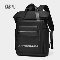 Mochila para Portátil con Logotipo Personalizado, Diseño Enrollable, Impermeable, con Múltiples Compartimentos