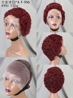 Letsfly Promotion 17$ Perruques Courtes Lace Front 13x4 100% Cheveux Humains Brésiliens Vente en Gros pour Femmes Noires Disponible 110g