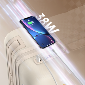 กระเป๋าเดินทางคุณภาพสูง MGB แบบแข็ง วัสดุ PC พร้อมล้อลากกว้าง ใช้ได้ทั้งชายและหญิง มีช่องเสียบ USB สำหรับชาร์จ พร้อมกุญแจล็อค TSA สำหรับขึ้นเครื่อง - Product Image 4