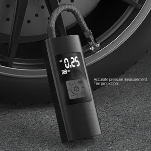 6000mAh 휴대용 130PSI 전동 타이어 공기 주입기 무선 충전식 에어 펌프 (자동차, 자전거, 오토바이, 공, 플라스틱 제품용) 디지털 디스플레이 - Product Image 6