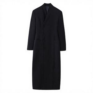 ZATRHMBM Abrigo Largo Informal de Primavera para Mujer, con Cuello Mao y Botones Laterales, de Poliéster - Product Image 3