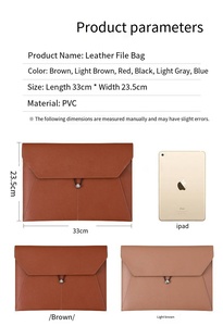 กระเป๋าใส่เอกสาร A4 หนัง PU ปิดด้วยแม่เหล็ก พิมพ์โลโก้ตามสั่ง ซองใส่เอกสาร/แฟ้มพิมพ์โลโก้ตามสั่ง - Product Image 6