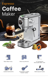 เครื่องชงกาแฟเอสเพรสโซ่แบบมืออาชีพ ตัวเครื่องสแตนเลส นำเข้าจากอิตาลี สำหรับใช้ในบ้าน - Product Image 3