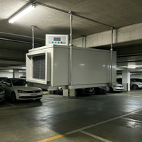 Nouveau déshumidificateur automatique de plafond 150L, haute efficacité, sécheur d'air professionnel en métal pour usage industriel et hospitalier