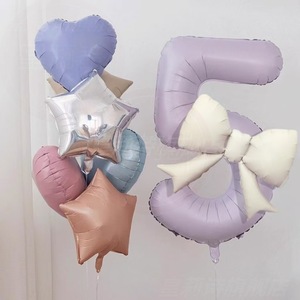 Palloncino in Foil a Forma di Cuore Opaco Colorato da 46 Pollici, Accessori per Scenografie, Giocattoli per Bambini, Palloncini a Cuore Rosa Crema con Elio - Product Image 4