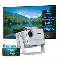 Proyector de Video Inteligente Vidaa-TV Oficial Nativo 1080P, 1000ANSI, Alto Lumen, Cine en Casa, Teléfono, Tableta, Proyector 4K
