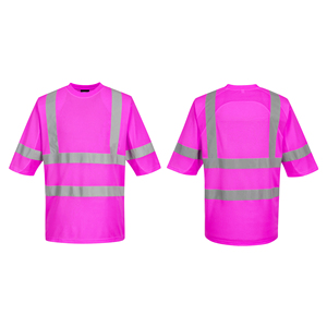 Camiseta de Seguridad de Alta Visibilidad con Impresión Personalizada, Uniforme Industrial Reflectante, 100% Poliéster, ANSI/ISEA 107 Clase 2/3, para Hombre - Product Image 3