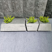 Nouvelle conception de pots de fleurs combinés, chaise, table, pots de plantes en fibre de verre, jardin, maison, boutique, jardinières d'intérieur, écologiques, durables