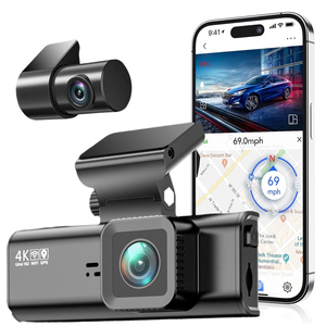 Registratore di Guida TIGER con Schermo IPS da 3,16 Pollici 4K, Dash Cam Full HD <span class=keywords><strong>per</strong></span> <span class=keywords><strong>Auto</strong></span> con Wi-Fi Integrato, GPS, ADAS, <span class=keywords><strong>Telecamera</strong></span> Anteriore e Posteriore 4K - Product Image 1