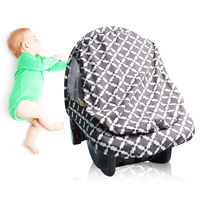 Housse de siège auto multifonctionnelle anti-moustique coupe-vent pour bébé tout temps avec plus de 50 ans